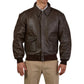 A2 Distressed Aviator Cockpit Brown Real Bomber Leather Jacket