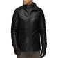Men’s Genuine Lamb Leather Walking Coat with Detachable Quilted Vest