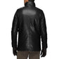 Men’s Genuine Lamb Leather Walking Coat with Detachable Quilted Vest