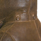 Women's Brown Sheepskin Duffle Coat With Hood